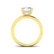 Diamond Barbet Engagement Ring in 10K/14K gold and platinum with certified lab-grown or natural diamonds