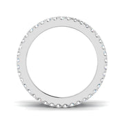 Baguette & Round Diamond Full Eternity Ring in 10K/14K gold and platinum with certified lab-grown or natural diamonds