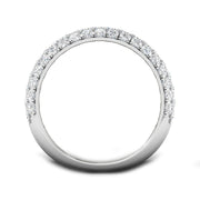 Diamond Pave Ring in 10K/14K gold and platinum with certified lab-grown or natural diamonds