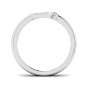 Lab-Grown Diamond Initial L Ring in 10K/14K gold and platinum with certified lab-grown or natural diamonds