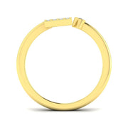 Lab-Grown Diamond Initial L Ring in 10K/14K gold and platinum with certified lab-grown or natural diamonds