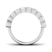 Diamond Half Eternity Ring in 10K/14K gold and platinum with certified lab-grown or natural diamonds
