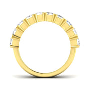 Diamond Half Eternity Ring in 10K/14K gold and platinum with certified lab-grown or natural diamonds