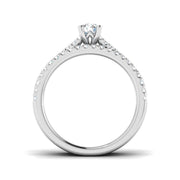 Diamond Berkesey Engagement Ring in 10K/14K gold and platinum with certified lab-grown or natural diamonds