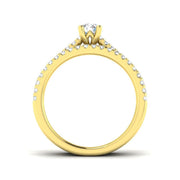 Diamond Berkesey Engagement Ring in 10K/14K gold and platinum with certified lab-grown or natural diamonds