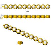 Natural Round Bezel Set Diamond Tennis Bracelet in Platinum with Secure Box Clasp - Line Bracelet in 10K/14K gold and platinum with certified lab-grown or natural diamonds
