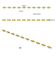 Natural Round Cut Bezel Set with Double Chain Diamond Station Bracelet in 10K/14K gold and platinum with certified lab-grown or natural diamonds