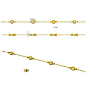 Natural Round Cut Bezel Set with Double Chain Diamond Station Bracelet in 10K/14K gold and platinum with certified lab-grown or natural diamonds