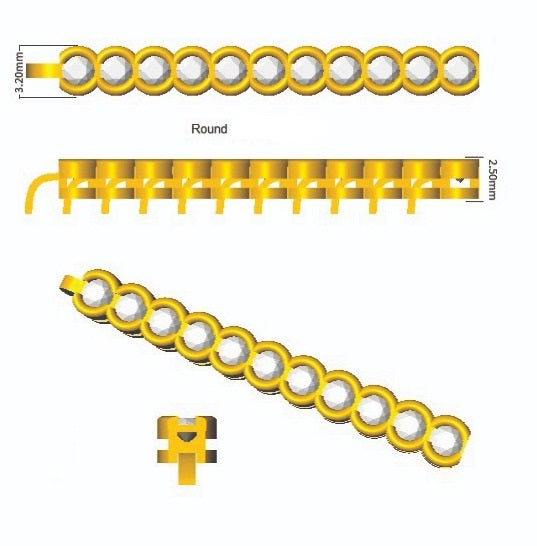 Round Lab Grown Diamond Tennis Bracelet in Semi Bezel Set with Secure Box Clasp in 10K/14K gold and platinum with certified lab-grown or natural diamonds