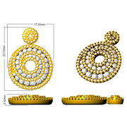 Elegant 2ct Gold Drop Diamond Earrings - Luxurious Jewelry in 10K/14K gold and platinum with certified lab-grown or natural diamonds