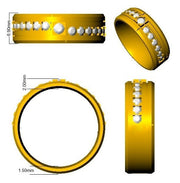 Lab-Grown Diamond Fancy Ring in 10K/14K gold and platinum with certified lab-grown or natural diamonds