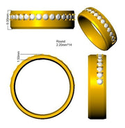 Lab-Grown Diamond Fancy Ring in 10K/14K gold and platinum with certified lab-grown or natural diamonds