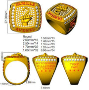Prestige Diamond Signet Ring in 10K/14K gold and platinum with certified lab-grown or natural diamonds