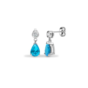Hadlie Aquamarine Pear cut 3 Prong 