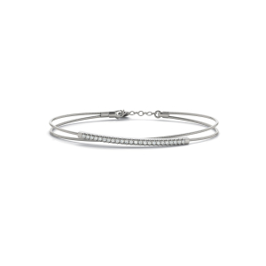 Sherrilynn 0.20 Carat Natural Round cut Prong Set  Diamond Bangle Bracelet