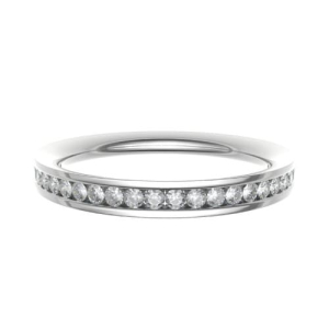 Eisha Lab-Created Round cut Channel Set  Diamond Ring