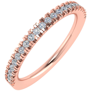 Ebonie Lab-Created Rose Gold Prong  Diamond Ring