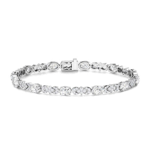 Tifanie Natural Diamond Round cut  Designer Bracelet