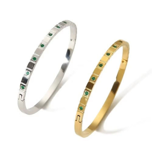 Richele Emerald Pave Set Gemstone Bracelet