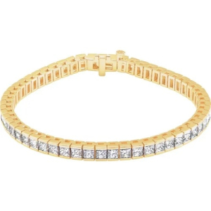 Sarabeth Lab-Created Rose Gold Channel Set Diamond Tennis Bracelet
