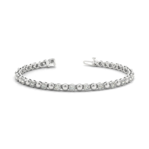 Prynne Natural 4 Prong Diamond Tennis Bracelet