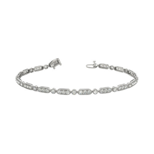 Prisma Natural Prong Set Diamond Tennis Bracelet