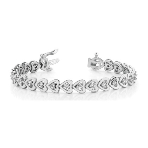 Payge Natural Heart  Diamond Tennis Bracelet