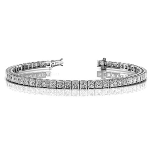 Petal Lab-Created 4 Prong Diamond Tennis Bracelet