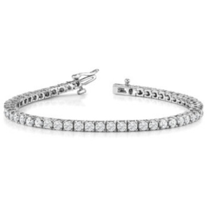 Paityn Lab-Created Platinum 4 Prong Diamond Tennis Bracelet