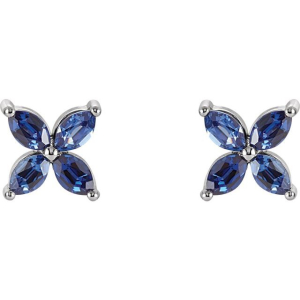 Honbrie Blue Sapphire 4 Prong Set 