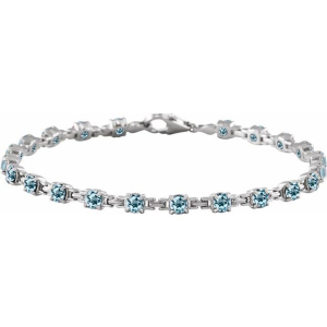 Stefna 4.40 Carat Blue Topaz Round cut 