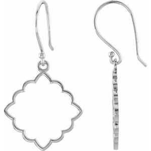 Baheela Rose Gold Diamond Sterling Silver Metal Earrings