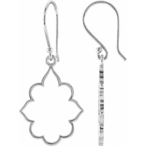 Bahisa Rose Gold Diamond Sterling Silver Metal Earrings