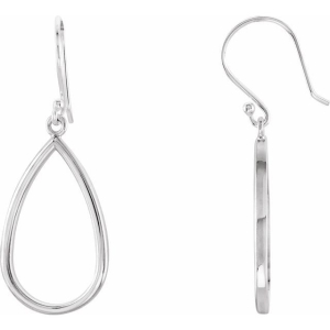 Bahnaz Diamond Sterling Silver Metal Earrings