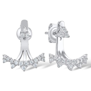 Gillota 0.25 Carat Natural Round cut Prong Set  Diamond Earrings