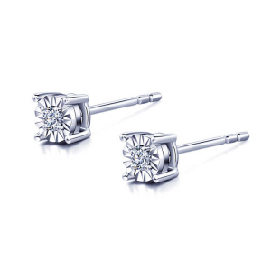 Janiya Lab-Created 4 Prong Studs Diamond Earrings