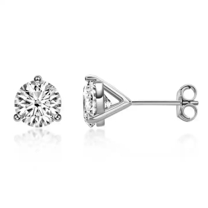 Jazzlyn Lab-Created 3 Prong Studs Diamond Earrings