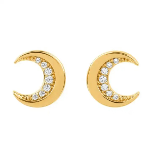 Krystle 0.50 Carat Natural Round cut Pave Set  Designer Diamond Earrings