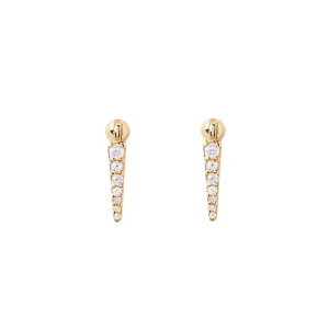 Faun 0.10 Carat Natural Round cut Claw Set  Designer Diamond Earrings