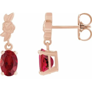 Hassive Natural Ruby Rose Gold 4 Prong Set 