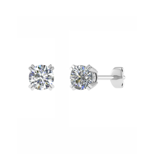 Jayna Lab-Created Double Prong Studs Diamond Earrings