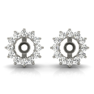 Lily Lab-Created Ear Jackets & Climbers Diamond Earrings