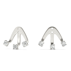 Ava  Lab-Created Ear Jackets & Climbers Diamond Earrings
