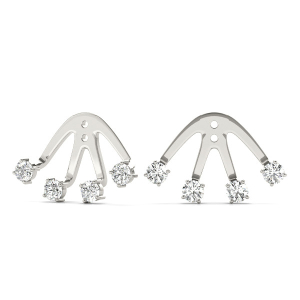 Elsie Lab-Created Ear Jackets & Climbers Diamond Earrings
