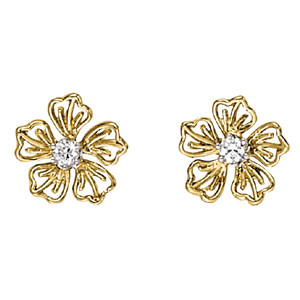 Kiaria Natural Platinum Prong Set Designer Diamond Earrings