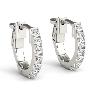 Brooklyn Lab-Created Hoop Diamond Earrings