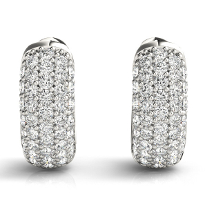 Gianna Lab-Created Hoop Diamond Earrings