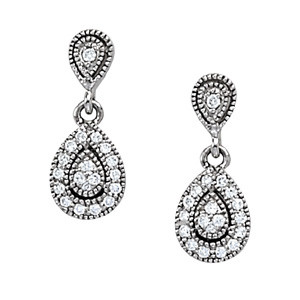 Fenna Natural Drop Diamond Earrings