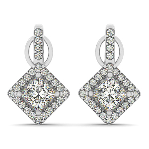 Esin Natural Platinum Diamond Designer Earrings