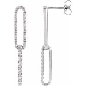 Keeya Natural Platinum 4 Prong Designer Diamond Earrings